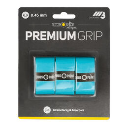 Overgrip Tennis-Point Premium Grip blau 3er